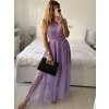Šaty tilové elegantní bez rukávů dámské Zoe (S/M ONE SIZE) ITALSKÁ MÓDA IMM22Q52235A/UL