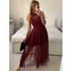 Šaty tilové elegantní bez rukávů dámské Zoe (S/M ONE SIZE) ITALSKÁ MÓDA IMM22Q52235A/UL (Velikost S/M/L, Barva Černá)