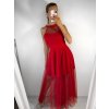 Šaty tilové elegantní bez rukávů dámské Zoe (S/M ONE SIZE) ITALSKÁ MÓDA IMM22Q52235A/UL (Velikost S/M/L, Barva Černá)