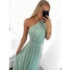Šaty dlouhé elegantní společenské bez rukávu dámské Ariel (S/M ONE SIZE) ITALSKÁ MÓDA IMPSH223623/DUR (Velikost S/M/L, Barva vínová)