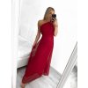 Šaty dlouhé elegantní společenské bez rukávu dámské Ariel (S/M ONE SIZE) ITALSKÁ MÓDA IMPSH223623/DUR (Velikost S/M/L, Barva vínová)