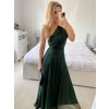 Šaty dlouhé elegantní společenské bez rukávu dámské Ariel (S/M ONE SIZE) ITALSKÁ MÓDA IMPSH223623/DUR (Velikost S/M/L, Barva vínová)