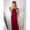 Šaty dlouhé elegantní společenské bez rukávu dámské Ariel (S/M ONE SIZE) ITALSKÁ MÓDA IMPSH223623/DUR