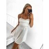 Šaty elegantní společenské na ramínka dámské Lolita (XS/S ONE SIZE) ITALSKá MóDA IM322461/DUR (Velikost XS/S, Barva béžová)