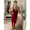 Šaty elegantní společenské dlouhé na ramínka dámské Melania (XS/S/M/L ONE SIZE) ITALSKÁ MÓDA IM322130/DR (Velikost S/M/L, Barva bílá)