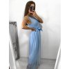 Šaty společenské plesové dlouhé bez rukávu dámské Alex (S/M ONE SIZE) ITALSKÁ MÓDA IMM23FL4454/DU