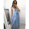 Šaty společenské plesové dlouhé bez rukávu dámské Alex (S/M ONE SIZE) ITALSKÁ MÓDA IMM23FL4454/DU (Velikost S/M/L, Barva růžová světlá)