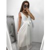 Šaty společenské plesové dlouhé bez rukávu dámské Alex (S/M ONE SIZE) ITALSKÁ MÓDA IMM23FL4454/DU (Velikost S/M/L, Barva růžová světlá)