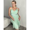 Šaty společenské elegantní letní na ramínka dámské Bianca (S/M ONE SIZE) ITALSKÁ MÓDA IMPSH222053A/DU (Velikost S/M/L, Barva béžová)