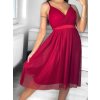 Šaty společenské elegantní letní na ramínka dámské Bianca (S/M ONE SIZE) ITALSKÁ MÓDA IMPSH222053A/DU (Velikost S/M/L, Barva béžová)