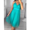 Šaty společenské elegantní letní na ramínka dámské Bianca (S/M ONE SIZE) ITALSKÁ MÓDA IMPSH222053A/DU (Velikost S/M/L, Barva béžová)