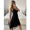 Šaty společenské elegantní letní na ramínka dámské Bianca (S/M ONE SIZE) ITALSKÁ MÓDA IMPSH222053A/DU (Velikost S/M/L, Barva béžová)