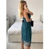 Šaty společenské elegantní letní na ramínka dámské Bianca (S/M ONE SIZE) ITALSKÁ MÓDA IMPSH222053A/DU (Velikost S/M/L, Barva béžová)