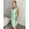 Šaty společenské elegantní letní na ramínka dámské Bianca (S/M ONE SIZE) ITALSKÁ MÓDA IMPSH222053A/DU (Velikost S/M/L, Barva béžová)