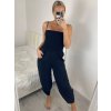 Kalhoty letní dlouhé oversize dámské ELENA (S/M/L ONE SIZE) ITALSKÁ MÓDA IMD24130/DU