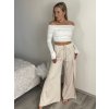 Kalhoty dlouhé letní dámské AURORA (S/M/L ONE SIZE) ITALSKÁ MÓDA IMD25116/DUR