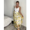 Sukně dlouhá tylová dámská LEMON (S/M/L ONE SIZE) ITALSKÁ MÓDA IM425272/DUR (Velikost S/M, Barva žlutá)