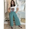 Kalhoty letní dámské (S/M/L ONE SIZE) ITALSKÁ MÓDA IM325ELBA/DUR (Velikost S/M/L, Barva Černá)