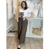 Kalhoty letní dámské (S/M/L ONE SIZE) ITALSKÁ MÓDA IM325ELBA/DUR (Velikost S/M/L, Barva Černá)