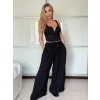 Kalhoty letní dámské (S/M/L ONE SIZE) ITALSKÁ MÓDA IM325ELBA/DUR (Velikost S/M/L, Barva Černá)