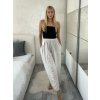 Kalhoty letní dámské (S/M/L ONE SIZE) ITALSKÁ MÓDA IM325ELBA/DUR (Velikost S/M/L, Barva Černá)