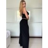 Kalhoty letní dámské (S/M/L ONE SIZE) ITALSKÁ MÓDA IM325ELBA/DUR (Velikost S/M/L, Barva Černá)