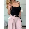 Body na ramínka dámské (S/M ONE SIZE) ITALSKá MODA IM325PINOT/DU (Velikost S/M, Barva bílá)