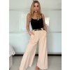 Kalhoty elegantní s páskem dámské ISABELA (S/M/L ONE SIZE) ITALSKÁ MÓDA IMD25006/DUR