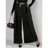 Kalhoty elegantní s páskem dámské ISABELA (S/M/L ONE SIZE) ITALSKÁ MÓDA IMD25006/DUR