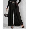 Kalhoty elegantní s páskem dámské ISABELA (S/M/L ONE SIZE) ITALSKÁ MÓDA IMD25006/DUR