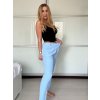 Souprava sako dlouhý rukáv a kalhoty dlouhé dámská (XS/S/M ONE SIZE) ITALSKÁ MÓDA IMWCA25319/DU (Velikost S/M, Barva zelená mintova)