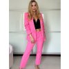 Souprava sako dlouhý rukáv a kalhoty dlouhé dámská (XS/S/M ONE SIZE) ITALSKÁ MÓDA IMWCA25319/DU (Velikost S/M, Barva zelená mintova)