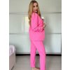 Souprava sako dlouhý rukáv a kalhoty dlouhé dámská (XS/S/M ONE SIZE) ITALSKÁ MÓDA IMWCA25319/DU (Velikost S/M, Barva zelená mintova)