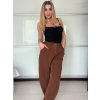 Kalhoty dlouhé dámské (S/M ONE SIZE) ITALSKÁ MÓDA IMPVN25428/DU (Velikost S/M, Barva béžová)