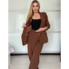 Sako dlouhý rukáv dámské DICE (S/M ONE SIZE) ITALSKÁ MÓDA IMPVN2522493/DU (Velikost S/M, Barva béžová)