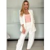 Sako dlouhý rukáv dámské DICE (S/M ONE SIZE) ITALSKÁ MÓDA IMPVN2522493/DU (Velikost S/M, Barva béžová)
