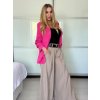 Sako dlouhý rukáv dámské DICE (S/M ONE SIZE) ITALSKÁ MÓDA IMPVN2522493/DU (Velikost S/M, Barva béžová)