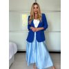 Sako dlouhý rukáv dámské DICE (S/M ONE SIZE) ITALSKÁ MÓDA IMPVN2522493/DU (Velikost S/M, Barva béžová)
