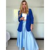 Sako dlouhý rukáv dámské DICE (S/M ONE SIZE) ITALSKÁ MÓDA IMPVN2522493/DU (Velikost S/M, Barva béžová)