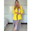Sako dlouhý rukáv dámské DICE (S/M ONE SIZE) ITALSKÁ MÓDA IMPVN2522493/DU (Velikost S/M, Barva béžová)