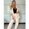 Sako dlouhý rukáv dámské DICE (S/M ONE SIZE) ITALSKÁ MÓDA IMPVN2522493/DU (Velikost S/M, Barva béžová)