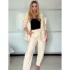 Sako dlouhý rukáv dámské DICE (S/M ONE SIZE) ITALSKÁ MÓDA IMPVN2522493/DU (Velikost S/M, Barva béžová)