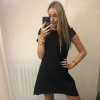 Šaty elegantní krátký rukávek letní dámské (36-38-40-42-44) Polská MÓDA PMLK21LEILA (Velikost 36, Barva _vypište do poznámky)