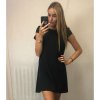 Šaty elegantní krátký rukávek letní dámské (36-38-40-42-44) Polská MÓDA PMLK21LEILA (Velikost 36, Barva _vypište do poznámky)