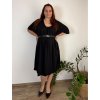 Šaty volnočasové  oversize letní krátký rukáv dámské nadrozměr ANDY (54/56/58 ONE SIZE) ITALSKÁ MÓDA IMSM25ANDY/DU (Velikost 54/56/58, Barva Černá)