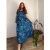 Šaty dlouhé letní krátký rukáv dámské nadrozměr MARIA (50/52/54 ONE SIZE) ITALSKÁ MÓDA IM425252/DU (Velikost 50/52/54, Barva růžová starorůžová)