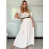Šaty letní krátký rukáv dámské (S/M/L ONE SIZE) ITALSKÁ MÓDA IMSM25013/DU (Velikost S/M/L, Barva béžová)
