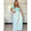 Šaty letní krátký rukáv dámské (S/M/L ONE SIZE) ITALSKÁ MÓDA IMSM25013/DU (Velikost S/M/L, Barva béžová)