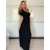 Šaty letní krátký rukáv dámské (S/M/L ONE SIZE) ITALSKÁ MÓDA IMSM25013/DU (Velikost S/M/L, Barva béžová)