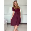 Šaty volnočasové letní krátký rukáv dámské VIOLA (S/M/L ONE SIZE) ITALSKÁ MÓDA IMSM25022/DU (Velikost S/M/L, Barva béžová)